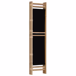 vidaXL Folding Panel Room Divider Privacy Screen Black/Cream White Multi Sizes - black, 120 x 180 cm - Additional view 5