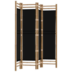 vidaXL Folding Panel Room Divider Privacy Screen Black/Cream White Multi Sizes - black, 160 x 180 cm