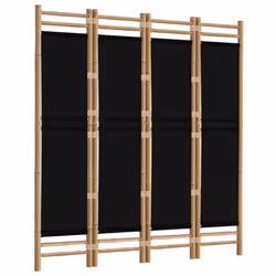 vidaXL Folding Panel Room Divider Privacy Screen Black/Cream White Multi Sizes - black, 160 x 180 cm