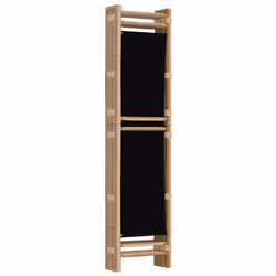 vidaXL Folding Panel Room Divider Privacy Screen Black/Cream White Multi Sizes - black, 160 x 180 cm - Additional view 5