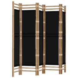 vidaXL Folding Panel Room Divider Privacy Screen Black/Cream White Multi Sizes - black, 200 x 180 cm