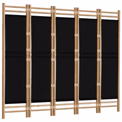 vidaXL Folding Panel Room Divider Privacy Screen Black/Cream White Multi Sizes - black, 200 x 180 cm