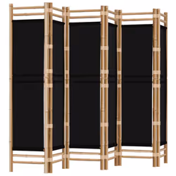 vidaXL Folding Panel Room Divider Privacy Screen Black/Cream White Multi Sizes - black, 240 x 180 cm