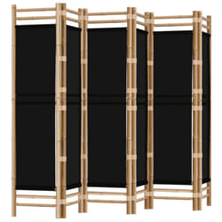 vidaXL Folding Panel Room Divider Privacy Screen Black/Cream White Multi Sizes - black, 240 x 180 cm