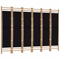 vidaXL Folding Panel Room Divider Privacy Screen Black/Cream White Multi Sizes - black, 240 x 180 cm