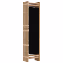 vidaXL Folding Panel Room Divider Privacy Screen Black/Cream White Multi Sizes - black, 240 x 180 cm - Additional view 5