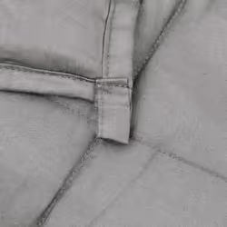 vidaXL Weighted Blanket Bedding Anxiety Blanket Bedroom Quilt Blanket Fabric - grey, 155 x 220 cm/11 kg - Additional view 5