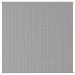 vidaXL Weighted Blanket Bedding Anxiety Blanket Bedroom Quilt Blanket Fabric - grey, 200 x 200 cm/13 kg - Additional view 4