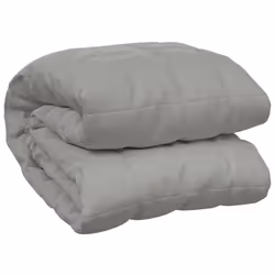 vidaXL Weighted Blanket Bedding Anxiety Blanket Bedroom Quilt Blanket Fabric - grey, 200 x 225 cm/13 kg