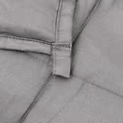 vidaXL Weighted Blanket Bedding Anxiety Blanket Bedroom Quilt Blanket Fabric - grey, 220 x 260 cm/11 kg