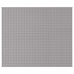 vidaXL Weighted Blanket Bedding Anxiety Blanket Bedroom Quilt Blanket Fabric - grey, 220 x 260 cm/11 kg - Additional view 4