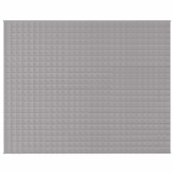 vidaXL Weighted Blanket Bedding Anxiety Blanket Bedroom Quilt Blanket Fabric - grey, 235 x 290 cm/11 kg - Additional view 5
