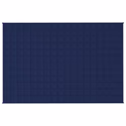 vidaXL Weighted Blanket Bedding Anxiety Blanket Bedroom Quilt Blanket Fabric - blue, 120 x 180 cm/5 kg - Additional view 4