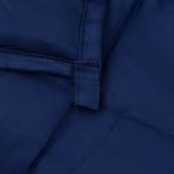 vidaXL Weighted Blanket Bedding Anxiety Blanket Bedroom Quilt Blanket Fabric - blue, 120 x 180 cm/9 kg