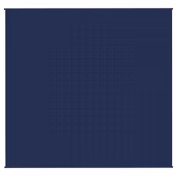 vidaXL Weighted Blanket Bedding Anxiety Blanket Bedroom Quilt Blanket Fabric - blue, 220 x 235 cm/15 kg