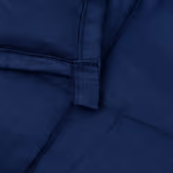 vidaXL Weighted Blanket Bedding Anxiety Blanket Bedroom Quilt Blanket Fabric - blue, 220 x 260 cm/11 kg - Additional view 5