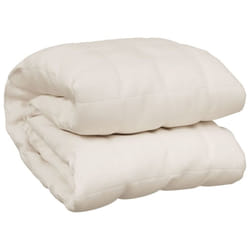 vidaXL Weighted Blanket Bedding Anxiety Blanket Bedroom Quilt Blanket Fabric - cream, 150 x 200 cm/11 kg