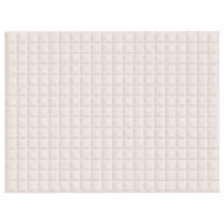 vidaXL Weighted Blanket Bedding Anxiety Blanket Bedroom Quilt Blanket Fabric - cream, 150 x 200 cm/11 kg - Additional view 4