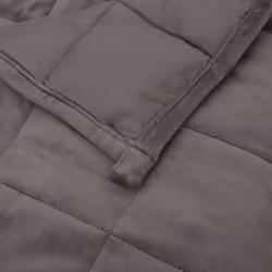 vidaXL Weighted Blanket Bedding Anxiety Blanket Bedroom Quilt Blanket Fabric - grey, 150 x 200 cm/11 kg - Additional view 5