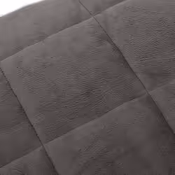 vidaXL Weighted Blanket Bedding Anxiety Blanket Bedroom Quilt Blanket Fabric - grey, 155 x 220 cm/7 kg - Additional view 2