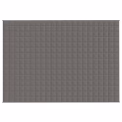 vidaXL Weighted Blanket Bedding Anxiety Blanket Bedroom Quilt Blanket Fabric - grey, 155 x 220 cm/7 kg - Additional view 5