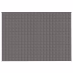 vidaXL Weighted Blanket Bedding Anxiety Blanket Bedroom Quilt Blanket Fabric - grey, 155 x 220 cm/11 kg - Additional view 3