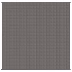 vidaXL Weighted Blanket Bedding Anxiety Blanket Bedroom Quilt Blanket Fabric - grey, 200 x 200 cm/13 kg - Additional view 3