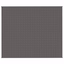 vidaXL Weighted Blanket Bedding Anxiety Blanket Bedroom Quilt Blanket Fabric - grey, 220 x 260 cm/11 kg - Additional view 4