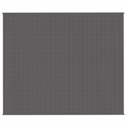 vidaXL Weighted Blanket Bedding Anxiety Blanket Bedroom Quilt Blanket Fabric - grey, 220 x 260 cm/15 kg - Additional view 3