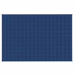 vidaXL Weighted Blanket Bedding Anxiety Blanket Bedroom Quilt Blanket Fabric - blue, 120 x 180 cm/9 kg - Additional view 3