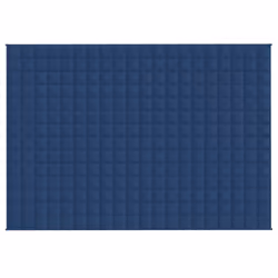 vidaXL Weighted Blanket Bedding Anxiety Blanket Bedroom Quilt Blanket Fabric - blue, 138 x 200 cm/10 kg - Additional view 2