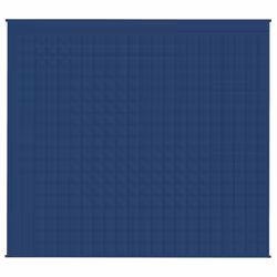 vidaXL Weighted Blanket Bedding Anxiety Blanket Bedroom Quilt Blanket Fabric - blue, 200 x 225 cm/13 kg - Additional view 4