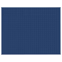 vidaXL Weighted Blanket Bedding Anxiety Blanket Bedroom Quilt Blanket Fabric - blue, 235 x 290 cm/11 kg - Additional view 3