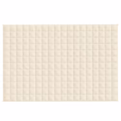 vidaXL Weighted Blanket Bedding Anxiety Blanket Bedroom Quilt Blanket Fabric - cream, 120 x 180 cm/5 kg