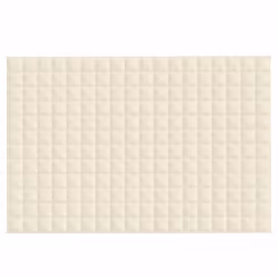 vidaXL Weighted Blanket Bedding Anxiety Blanket Bedroom Quilt Blanket Fabric - cream, 120 x 180 cm/9 kg - Additional view 4