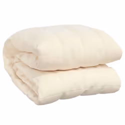vidaXL Weighted Blanket Bedding Anxiety Blanket Bedroom Quilt Blanket Fabric - cream, 200 x 200 cm/13 kg - Additional view 3