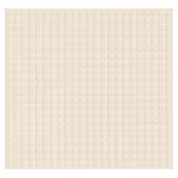 vidaXL Weighted Blanket Bedding Anxiety Blanket Bedroom Quilt Blanket Fabric - cream, 220 x 235 cm/11 kg - Additional view 3