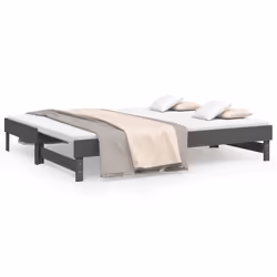 VidaXL 823381, Sofa bed, Grey, Pinewood, 2025 mm, 950 mm, 335 mm
