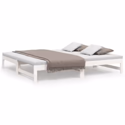 VidaXL 823410, Sofa bed, White, Pinewood, 2055 mm, 820 mm, 300 mm