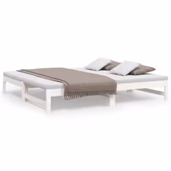 VidaXL 823420, Sofa bed, White, Pinewood, 1955 mm, 770 mm, 300 mm