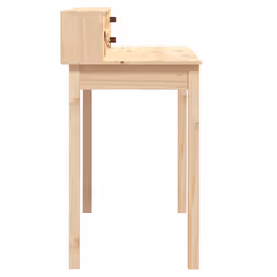 vidaXL Solid Wood Pine Desk Wooden Computer Study Working Table Multi Colours - natural - Additional view 6