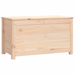 vidaXL Storage Box Trunk Organiser Storage Chest Blanket Box Solid Wood Pine - natural, 80 x 40 x 45.5 cm - Additional view 4