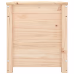 vidaXL Storage Box Trunk Organiser Storage Chest Blanket Box Solid Wood Pine - natural, 80 x 40 x 45.5 cm - Additional view 5