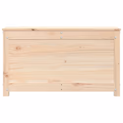vidaXL Storage Box Trunk Organiser Storage Chest Blanket Box Solid Wood Pine - natural, 80 x 40 x 45.5 cm - Additional view 6
