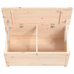 vidaXL Storage Box Trunk Organiser Storage Chest Blanket Box Solid Wood Pine - natural, 80 x 40 x 45.5 cm - Additional view 7