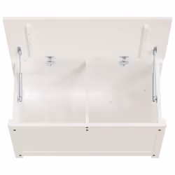 vidaXL Storage Box Trunk Organiser Storage Chest Blanket Box Solid Wood Pine - white, 80 x 40 x 45.5 cm - Additional view 7