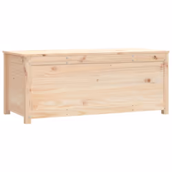 vidaXL Storage Box Trunk Organiser Storage Chest Blanket Box Solid Wood Pine - natural, 110 x 50 x 45.5 cm - Additional view 4