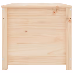 vidaXL Storage Box Trunk Organiser Storage Chest Blanket Box Solid Wood Pine - natural, 110 x 50 x 45.5 cm - Additional view 5
