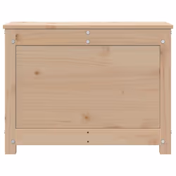 vidaXL Storage Box Trunk Organiser Storage Chest Blanket Box Solid Wood Pine - natural, 60 x 32 x 45.5 cm - Additional view 4