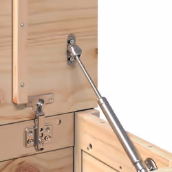 vidaXL Storage Box Trunk Organiser Storage Chest Blanket Box Solid Wood Pine - natural, 60 x 32 x 45.5 cm - Additional view 9